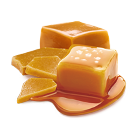 A couple of melting Salted Caramels