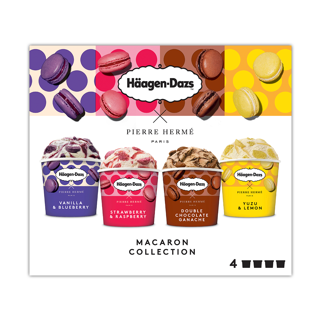 Haagen Dazs Macaron Minicup Collection Multipack