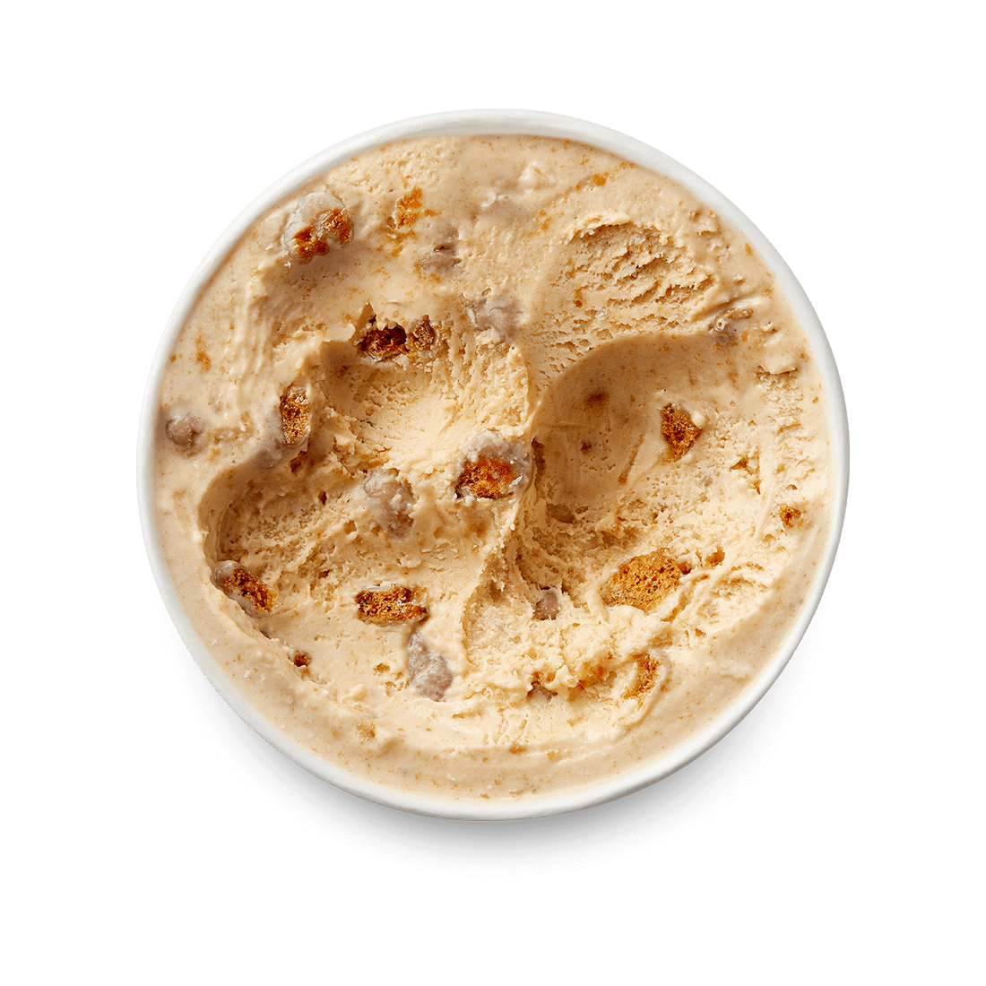 caramel biscuit cream lidd off